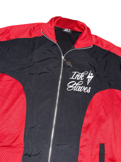 Black/Red Windbreaker Set