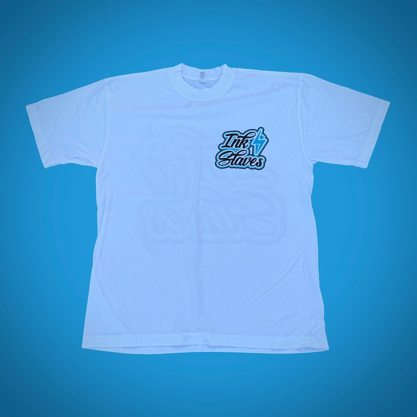 Carolina Blue/Black Stacked Logo T-Shirt