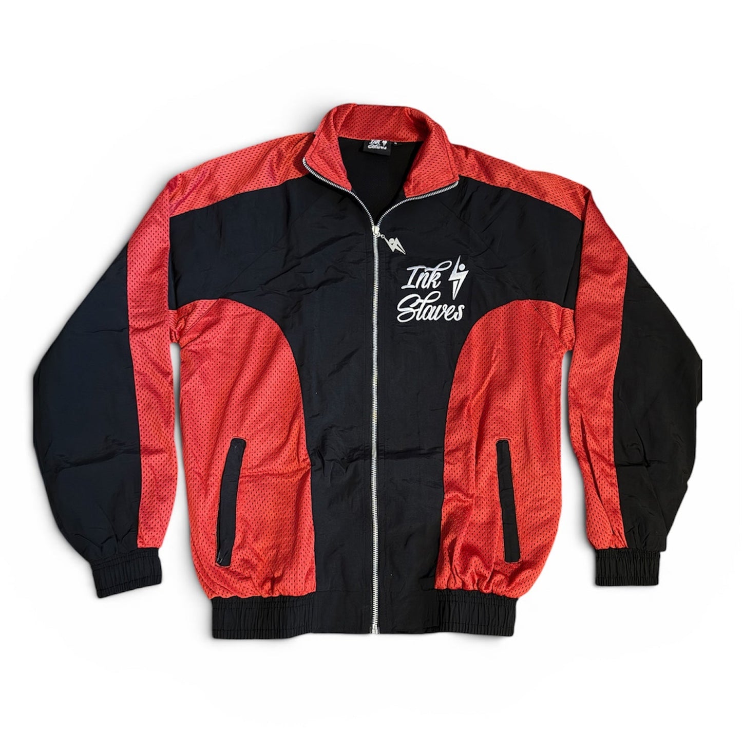 Black/Red Windbreaker Set
