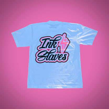 Pink/Black Stacked Logo T-Shirt