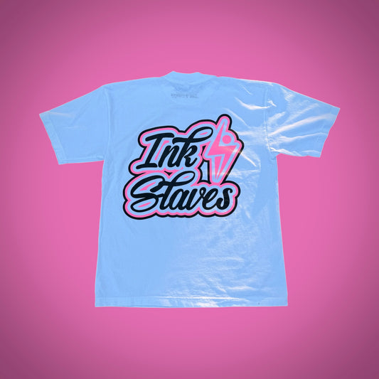 Pink/Black Stacked Logo T-Shirt