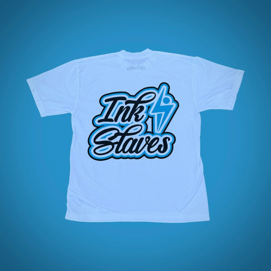 Carolina Blue/Black Stacked Logo T-Shirt