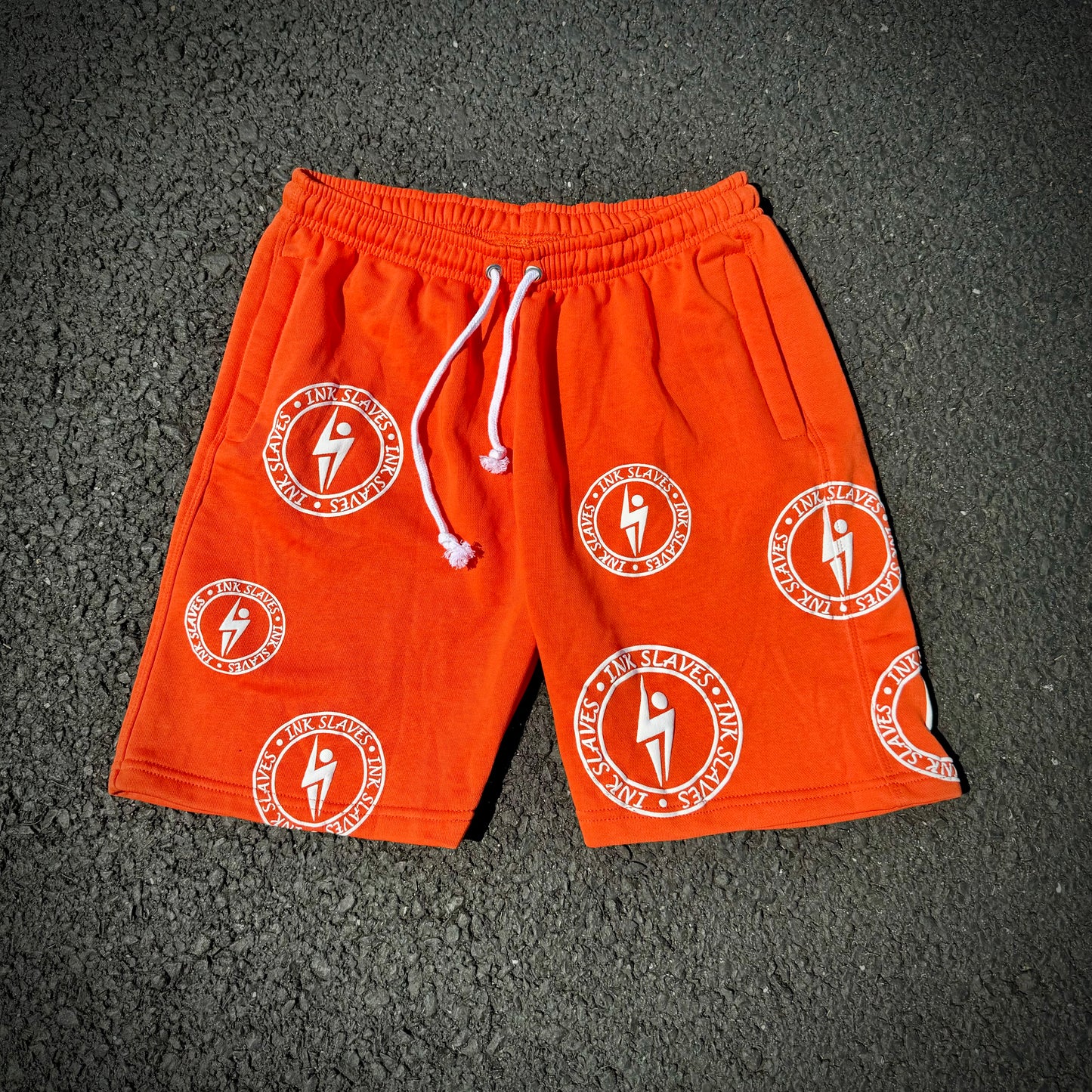 Orange/White Shorts