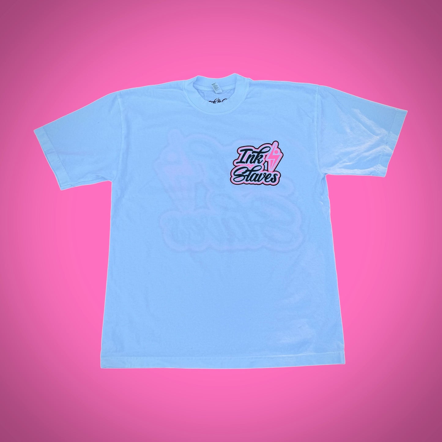 Pink/Black Stacked Logo T-Shirt